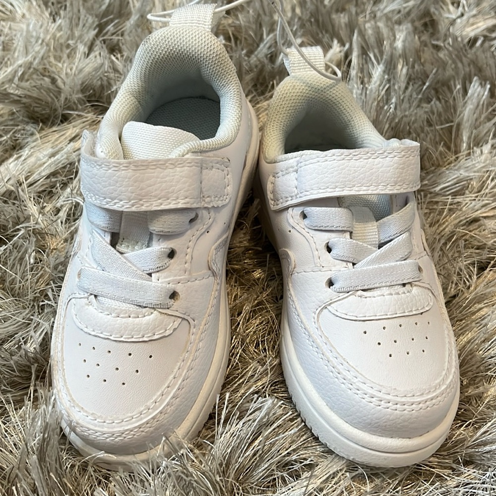 H&M Kids white mid-top sneakers. Never worn.